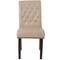 Flash Furniture Midcentury Parsons Chair, 18.5 W 27-1/2" L 39.75 H, Leather Seat BT-P-BG-LEA-GG - alternate 8
